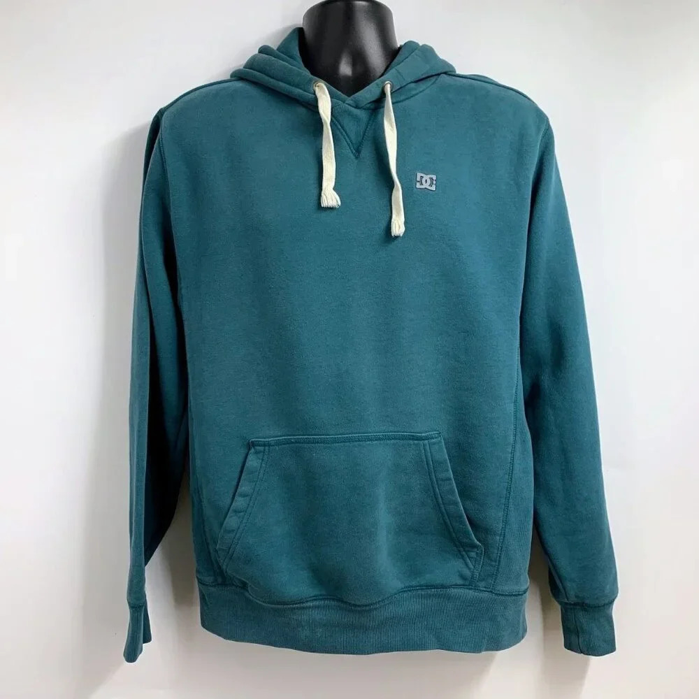 DC Shoes Men's Classic Cotton Pullover Logo Drawstring Hoodie‎ SIze M
